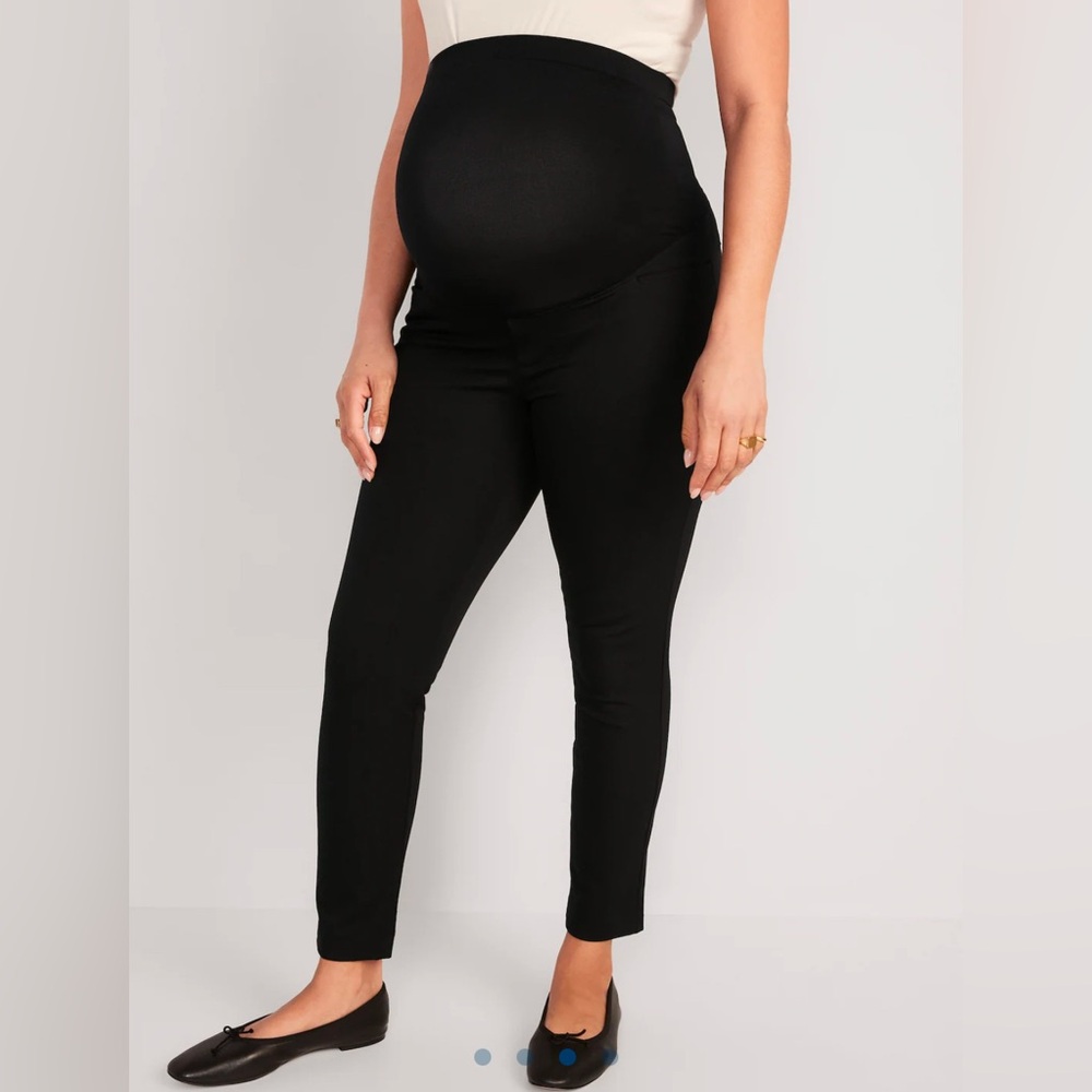 Maternity Pixie Ankle Black Dress Pants